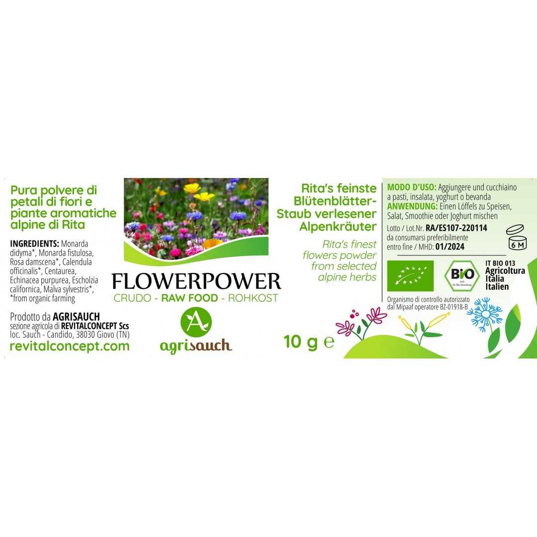 FLOWERPOWER Rita’s finest flower leaves powder by AgriSauch