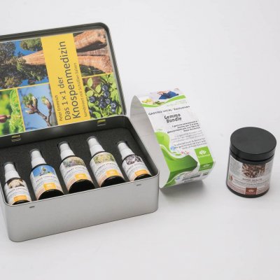 GASTRO VITAL Gemmo Bundle | Gemme selezionate con Zeolite per il tratto gastrointestinale con libri del Dr. Peter Emmrich