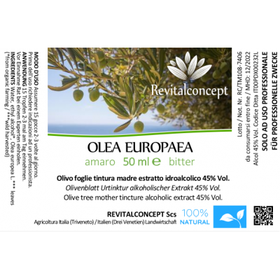 OLEA EUROPAEA tintura | Olivo bio tintura madre per fitoterapia gocce o spray