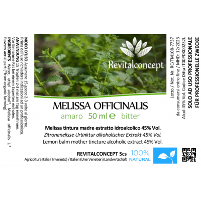 MELISSA OFFICINALIS tincture | Lemon Balm adaptogen mother tincture as natural medicine drops or spray