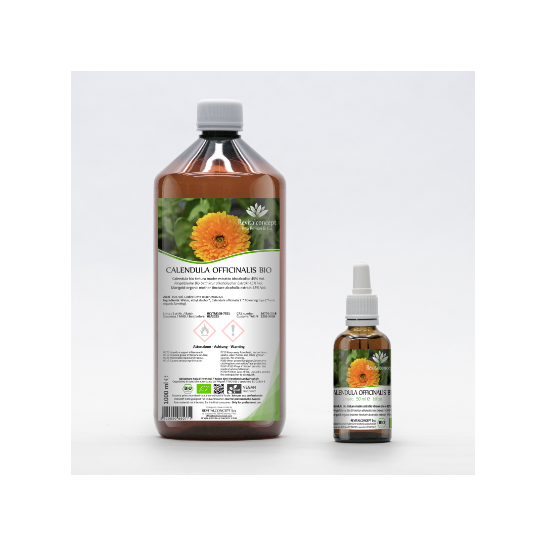 Marigold organic ayurvedic mother tincture drops or spray | CALENDULA OFFICINALIS BIO