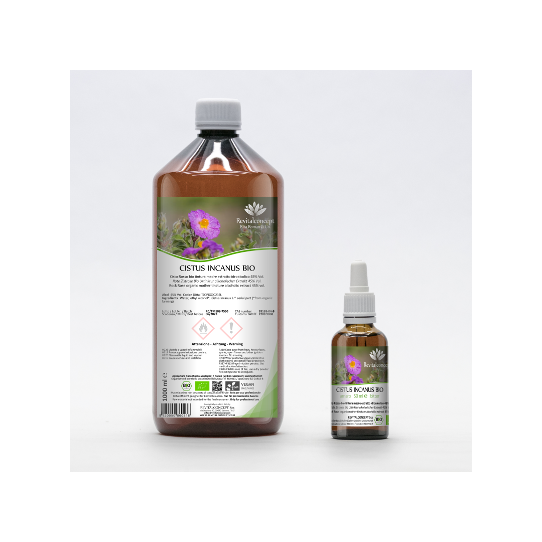 Red Rock Rose Cistus organic mother tincture drops or spray | CISTUS INCANUS BIO