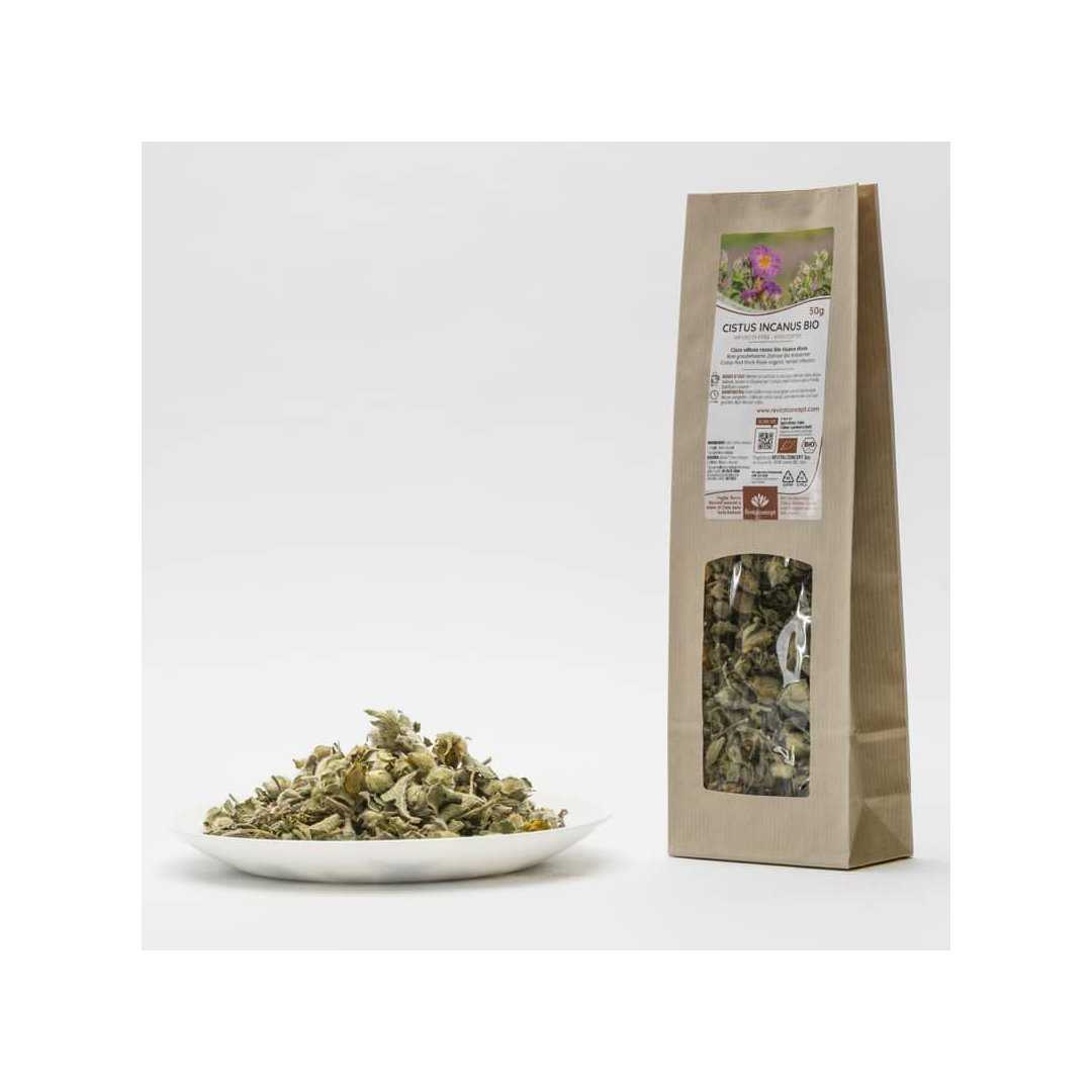 Red cistrose organic from whole leaves, flowers and buds hand-processed herbal tea