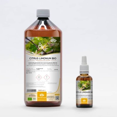 CITRUS LIMONUM gemmo | Lemon organic ayurvedic adaptogen young shoots extract as gemmotherapy drops or spray