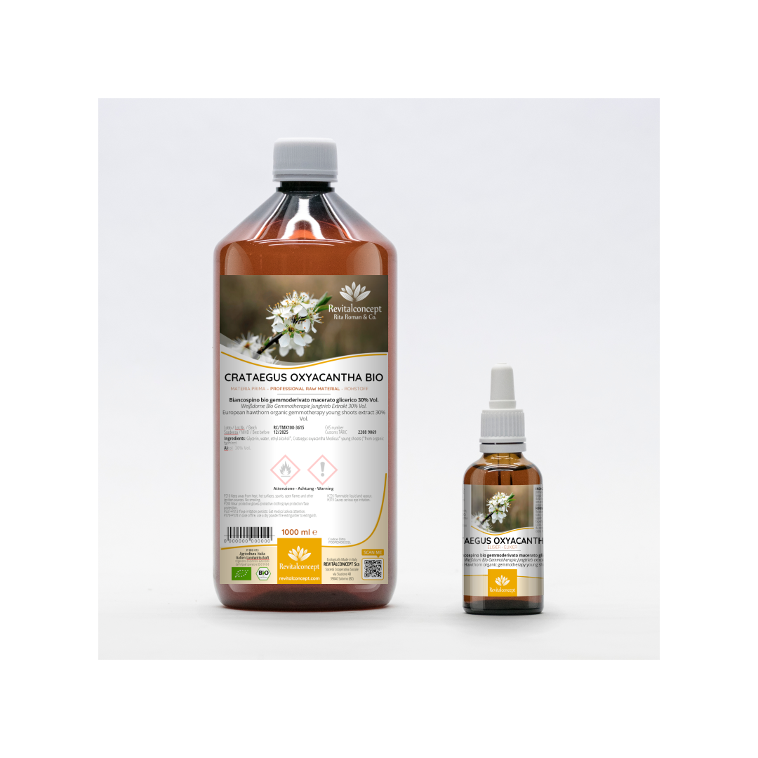 European Hawthorn organic gemmotherapy young shoots extract drops or spray | CRATAEGUS OXYACANTHA BIO