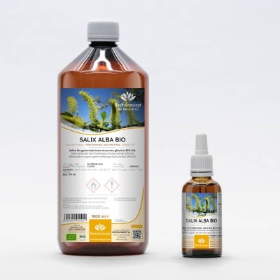 SALIX ALBA Gemmo | Silber-Weide Bio Knospen-Extrakt zur Gemmotherapie Tropfen o. Spray