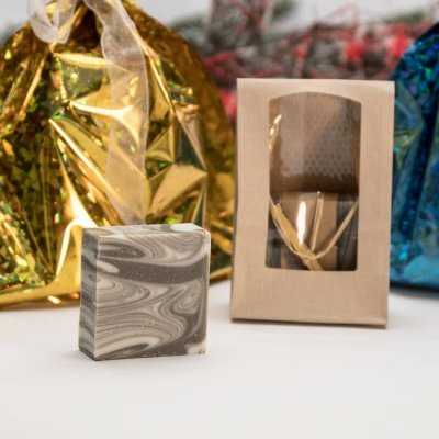 Seifen als Weihnachtsgeschenke Auswahl-Lakritze & Schafsmilch Seife
