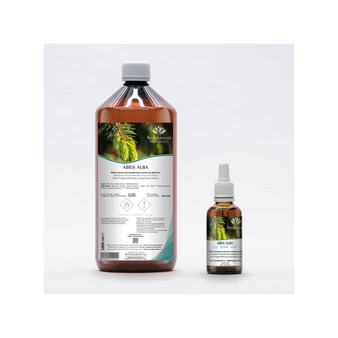 Silver Fir organic gemmotherapy young shoots extract drops or spray