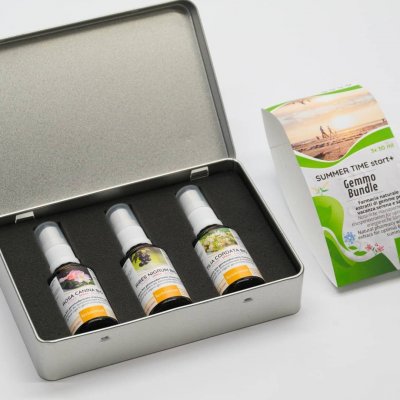 SUMMER TIME Gemmo Bundle | Farmacia naturale con 3 o 5 estratti di gemme per un'estate serena e salutare