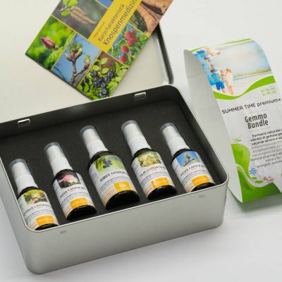 SUMMER TIME Gemmo Bundle | Natürliche Hausapotheke mit 3 o. 5 Knospenextrakten für optimale und energiereiche Sommerferien
