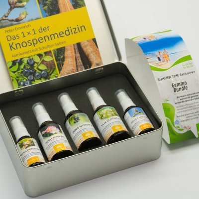 SUMMER TIME Gemmo Bundle | Natürliche Hausapotheke mit 3 o. 5 Knospenextrakten für optimale und energiereiche Sommerferien